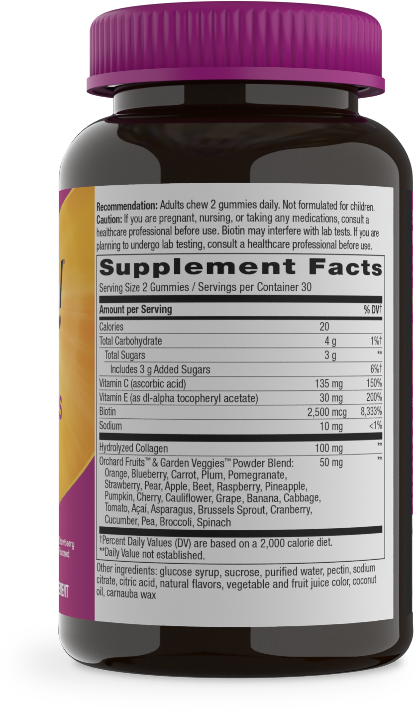 <{%MAIN2_11534%}>Nature's Way® | Alive! Hair, Skin & Nails Gummies - right side of pack