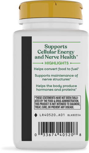 Nature's Way® | Vitamin B-100 Complex - left side of pack Sku:40520