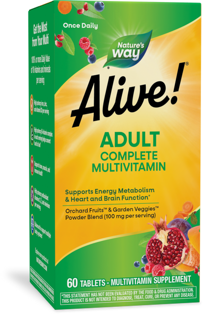 <{%PRIMARY_60192%}>Nature's Way® | Alive! Adult Complete Multivitamin, 60 tablets