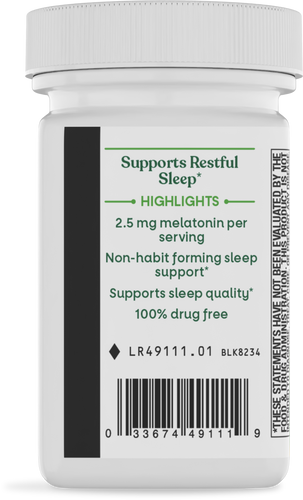 Nature's Way® | Melatonin Lozenge - left side of pack Sku:49111