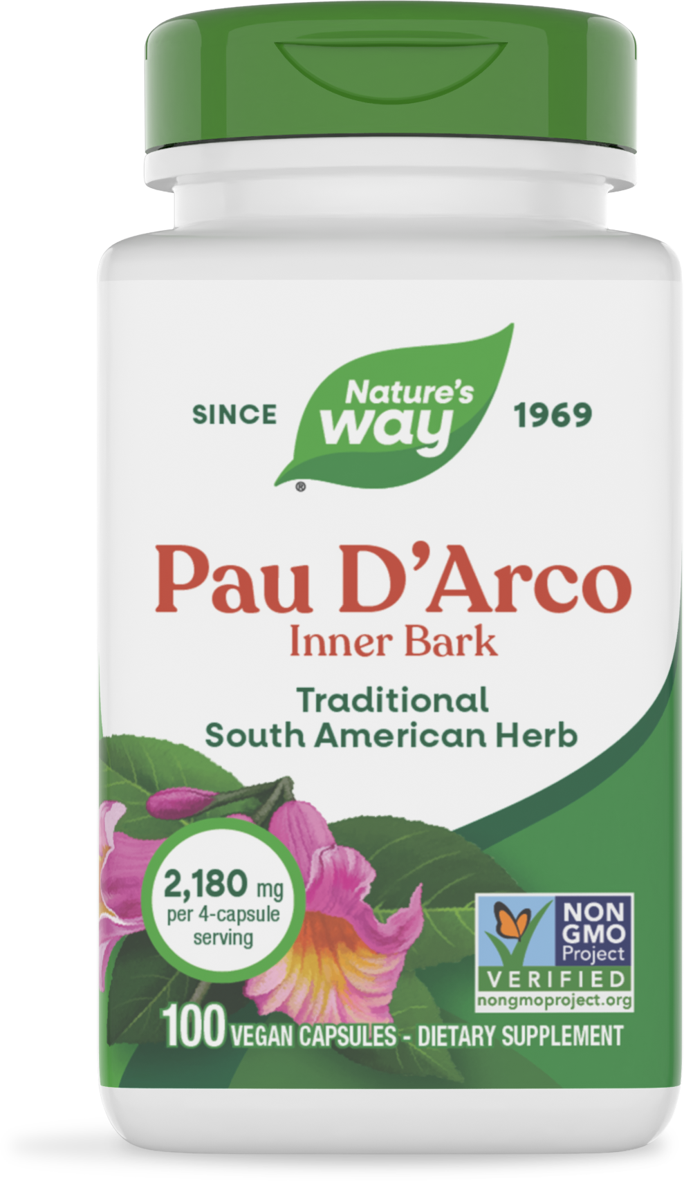 <{%PRIMARY_15450%}>Nature's Way® | Pau d'Arco Inner Bark, 100 capsules