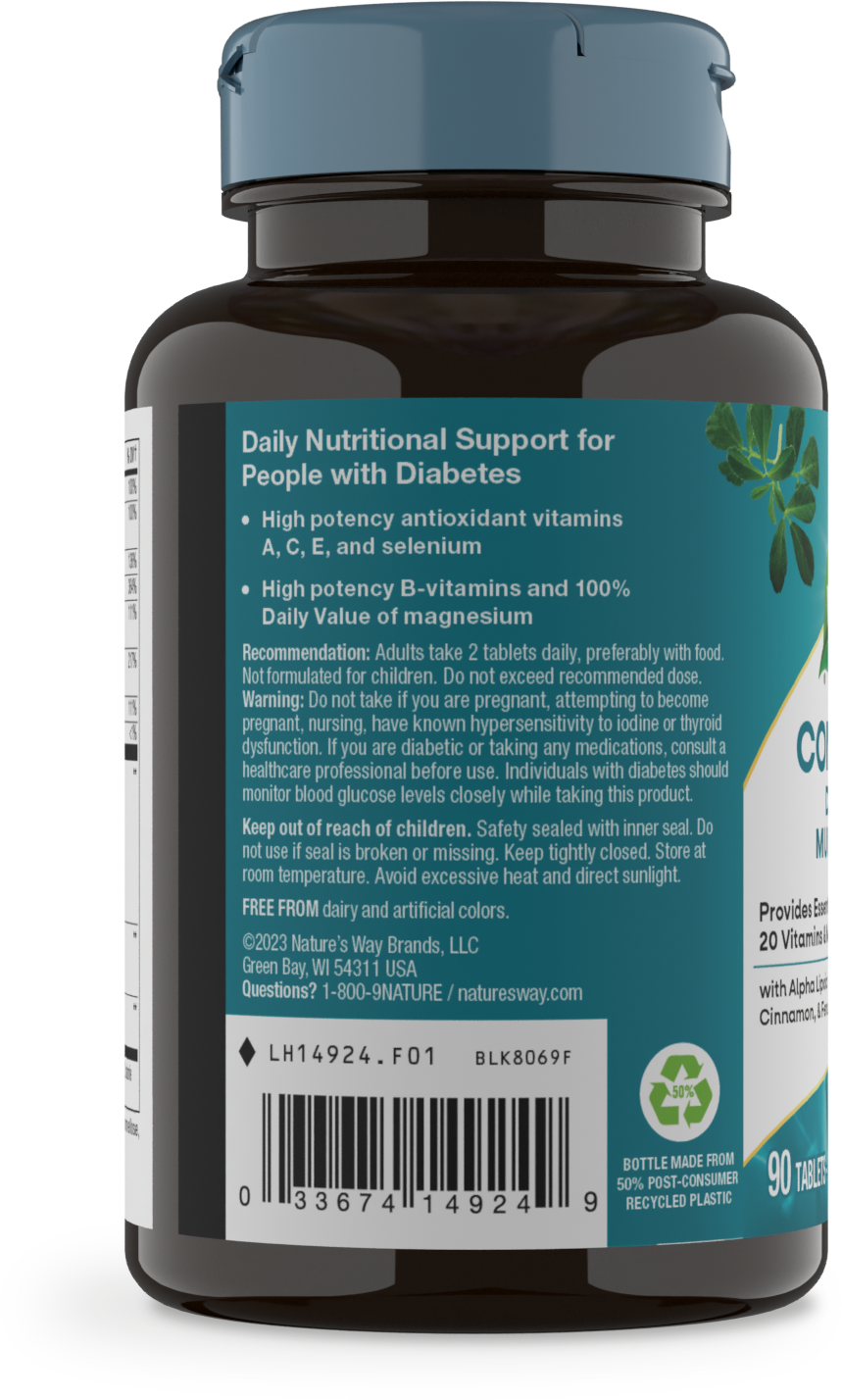 <{%MAIN3_14924%}>Nature's Way® | Completia Diabetic - left side of pack