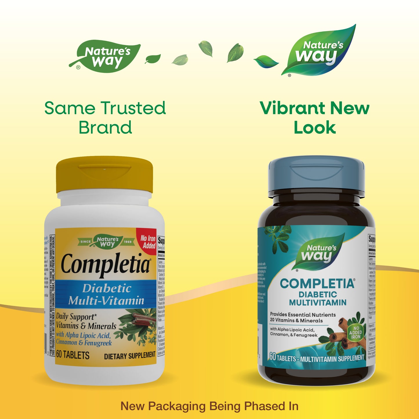 <{%MAIN8_14923%}>Nature's Way® | Completia Diabetic - package updates old to new