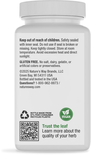 Nature's Way® | DGL Ultra - back of pack Sku:09101