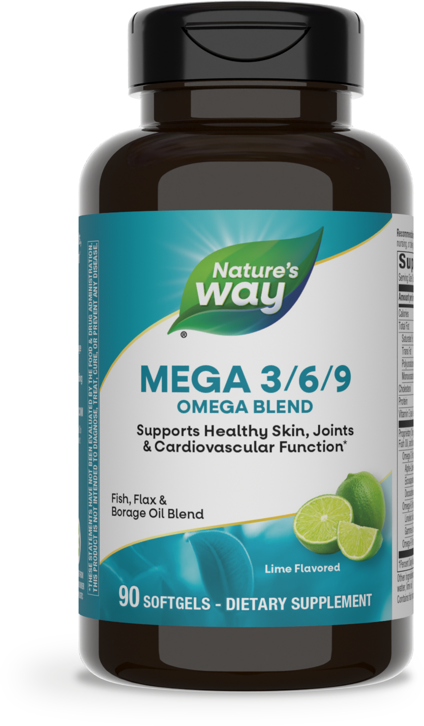 <{%PRIMARY_15440%}>Nature's Way® | Mega 3/6/9, 90 softgels, Lime