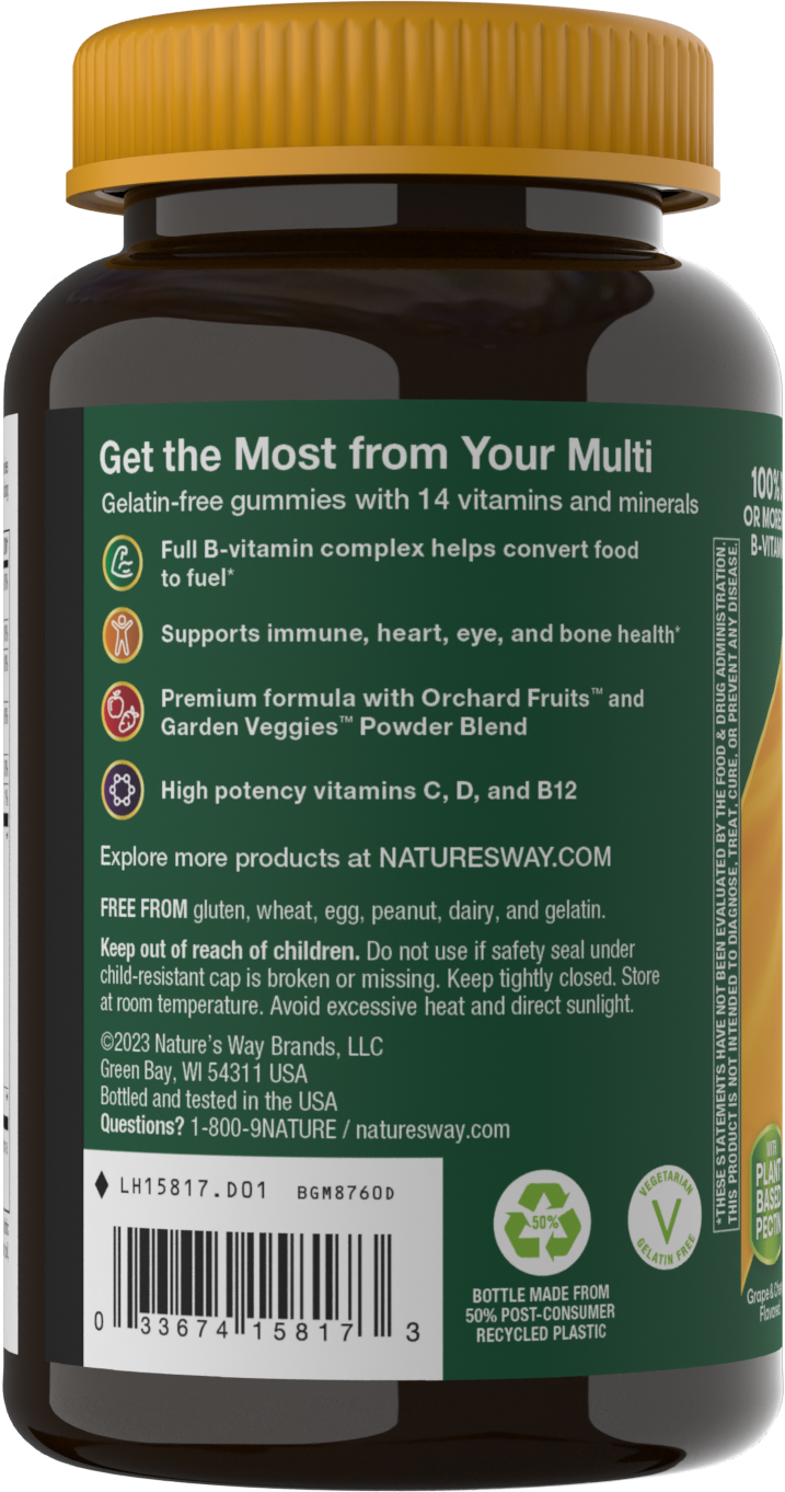 <{%MAIN3_15817%}>Nature's Way® | Alive! Adult Premium Gummy Multivitamin - left side of pack