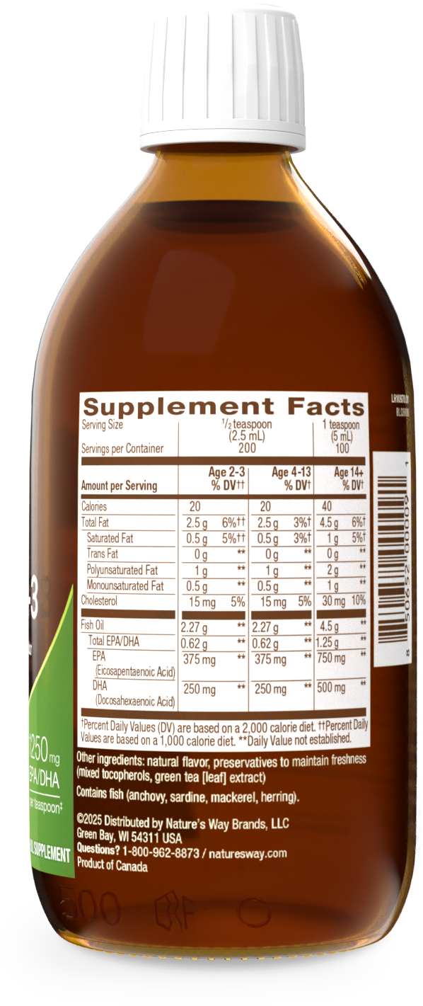 <{%MAIN2_10970%}>Nature's Way® | Fish Oil Omega-3 - right side of pack