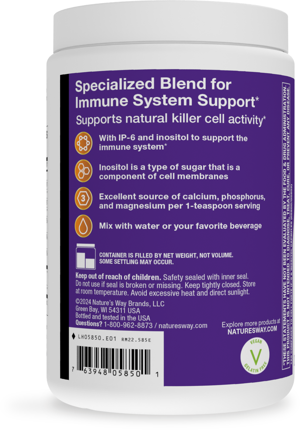 <{%MAIN3_05850%}>Nature's Way® | Ultra-Strength Cell Forte  Drink Mix - left side of pack