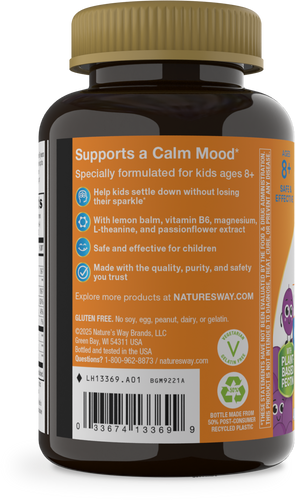Nature's Way® | Kids Cool & Calm Gummy - left side of pack Sku:13369