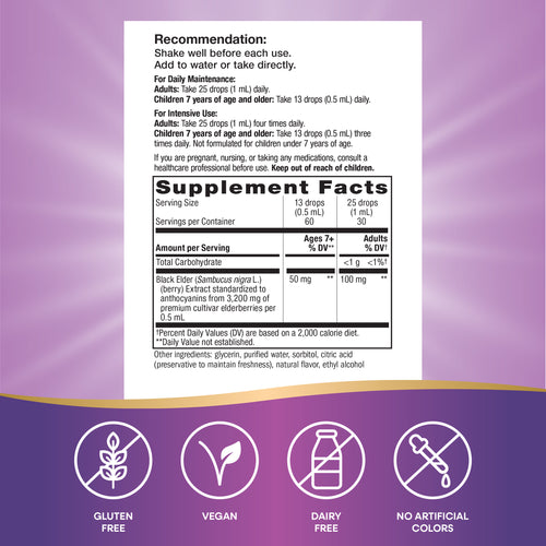Nature's Way® | Sambucus Traditional Immune Elderberry Drops Sku:10493