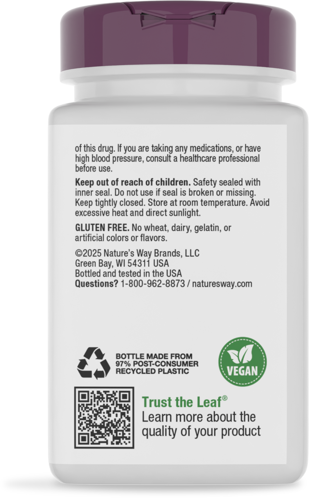 <{%MAIN4_40631%}>Nature's Way® | B-Stress Formula - back of pack