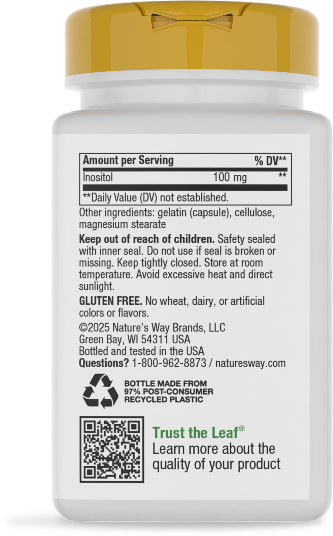 <{%MAIN12_40521%}>Nature's Way® | Vitamin B-100 Complex - back of pack