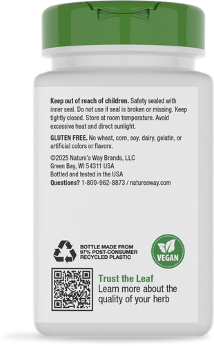 Nature's Way® | Glucomannan - back of pack Sku:13675