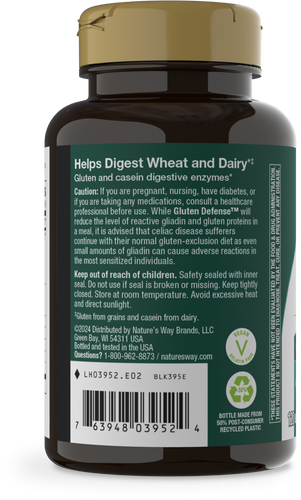 Nature's Way® | Gluten Defense - left side of pack Sku:03952