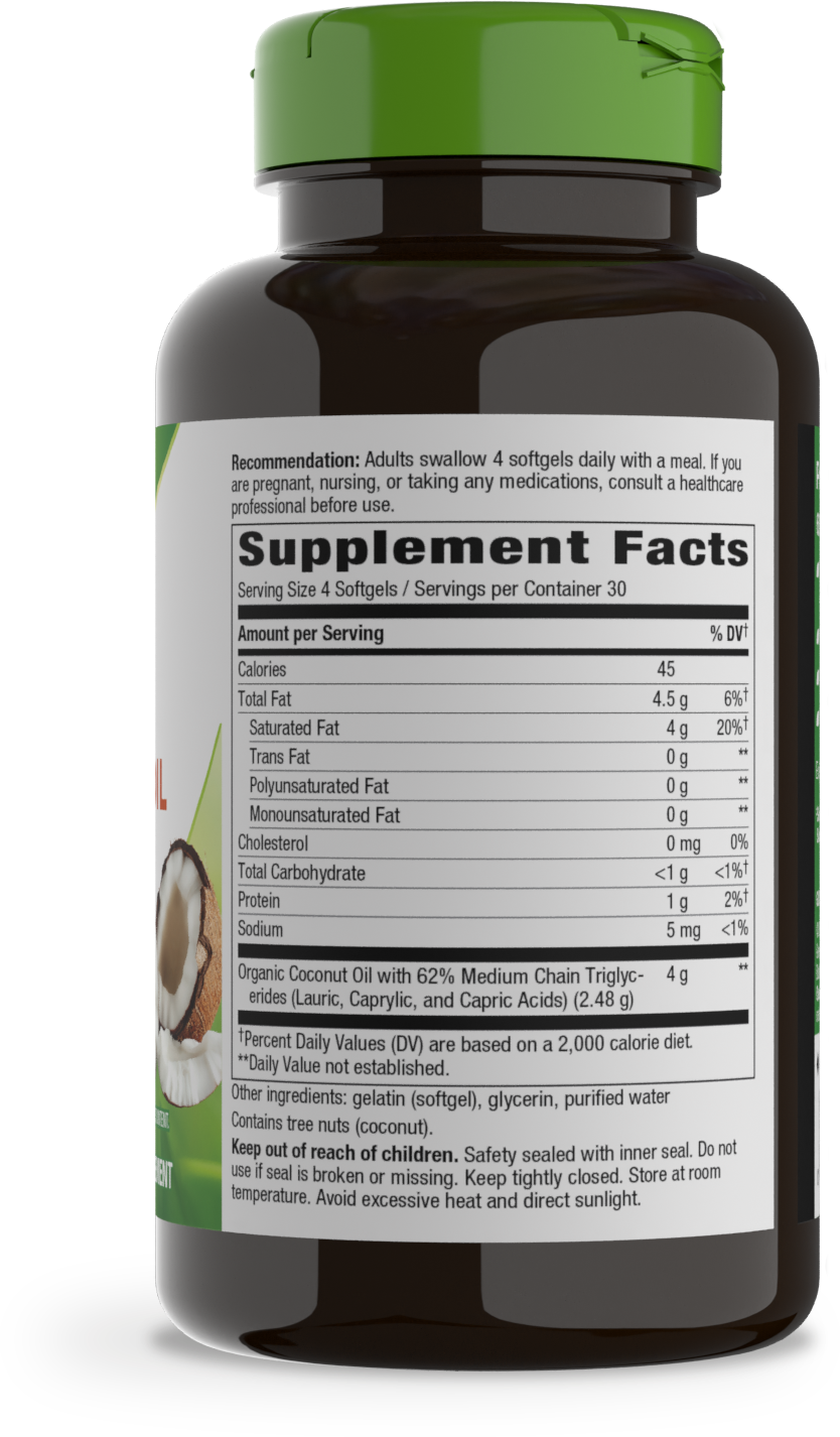 <{%MAIN2_10009%}>Nature's Way® | Coconut Oil - right side of pack