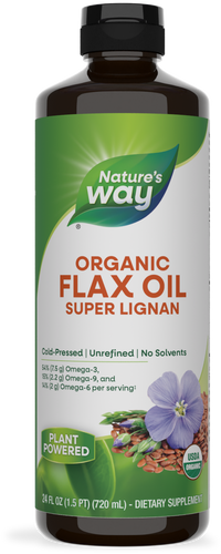 Nature's Way® | Organic Flax Oil Super Lignan, 24 fl oz (705 ml) Sku:15429