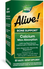 Nature's Way® | Alive! Calcium Bone Support, 60 tablets Sku:15838