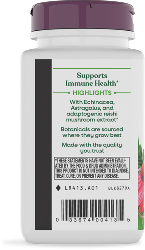 Nature's Way® | Echinacea Astragalus & Reishi Premium Blend - left side of pack Sku:413