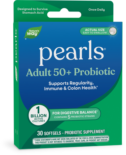 Nature's Way® | Pearls Adult 50+ Probiotic, 30 softgels Sku:10510