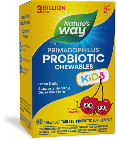 <{%PRIMARY_11035%}>Nature's Way® | Primadophilus Kids Probiotic, 60 chewables, Cherry