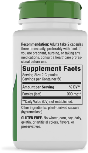 Nature's Way® | Parsley Leaf - right side of pack Sku:15300