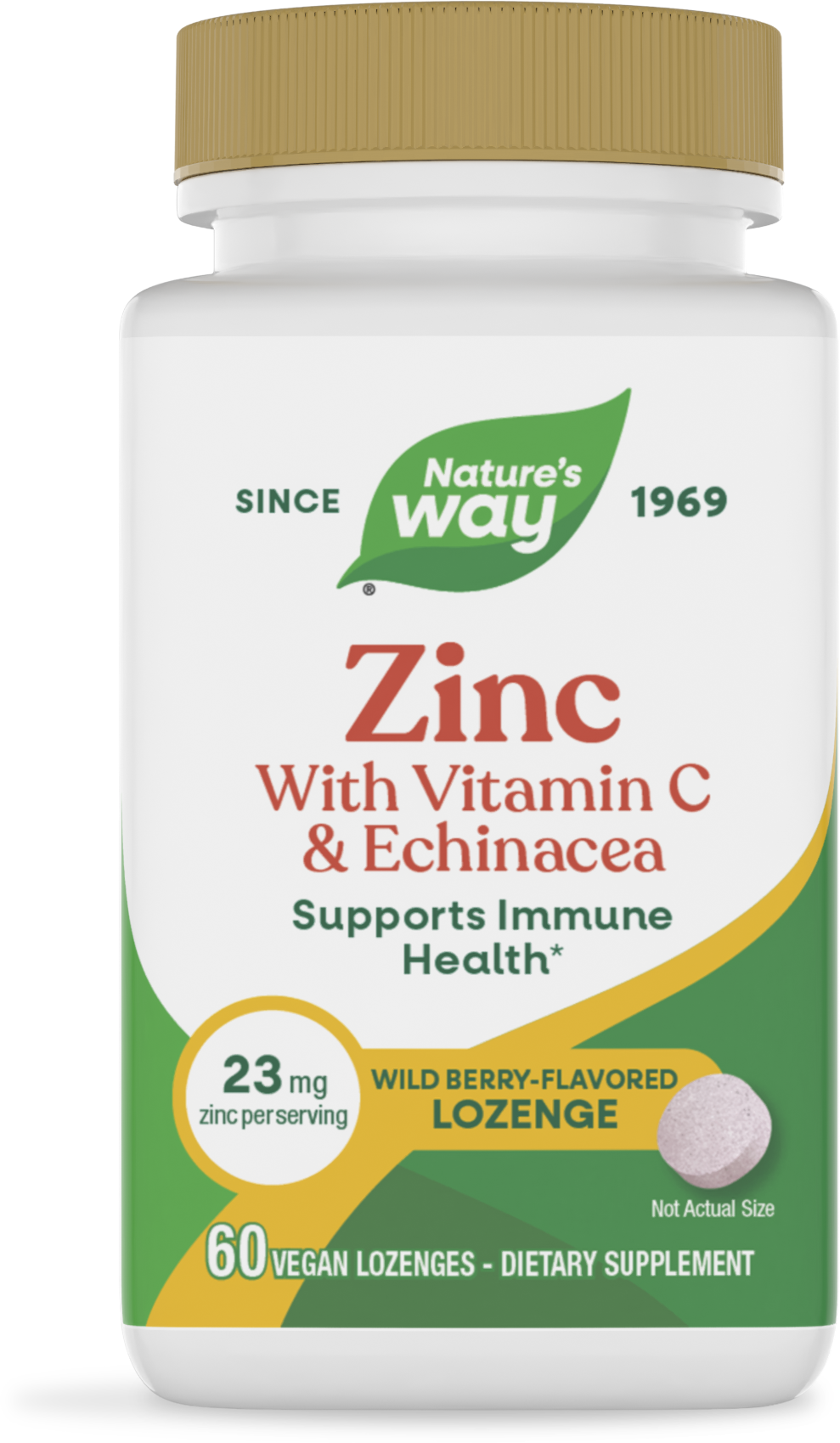 <{%PRIMARY_41092%}>Nature's Way® | Zinc Lozenges, 60 lozenges, Wild Berry