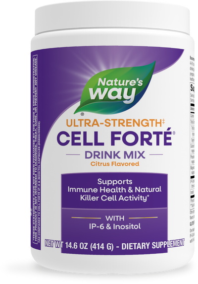 <{%PRIMARY_05850%}>Nature's Way® | Ultra-Strength Cell Forte  Drink Mix, 14.6 oz (414 g), Citrus