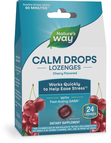 Nature's Way® | Calm Drops Lozenges, 24 lozenges, Cherry Sku:14983
