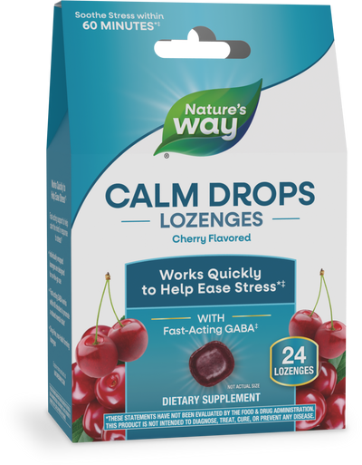 <{%PRIMARY_14983%}>Nature's Way® | Calm Drops Lozenges, 24 lozenges, Cherry