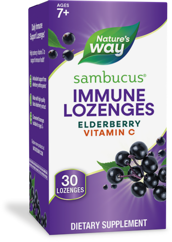 Nature's Way® | Sambucus Immune Lozenges, 30 lozenges, Elderberry Sku:14001