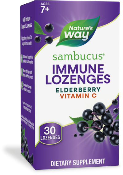 <{%PRIMARY_14001%}>Nature's Way® | Sambucus Immune Lozenges, 30 lozenges, Elderberry