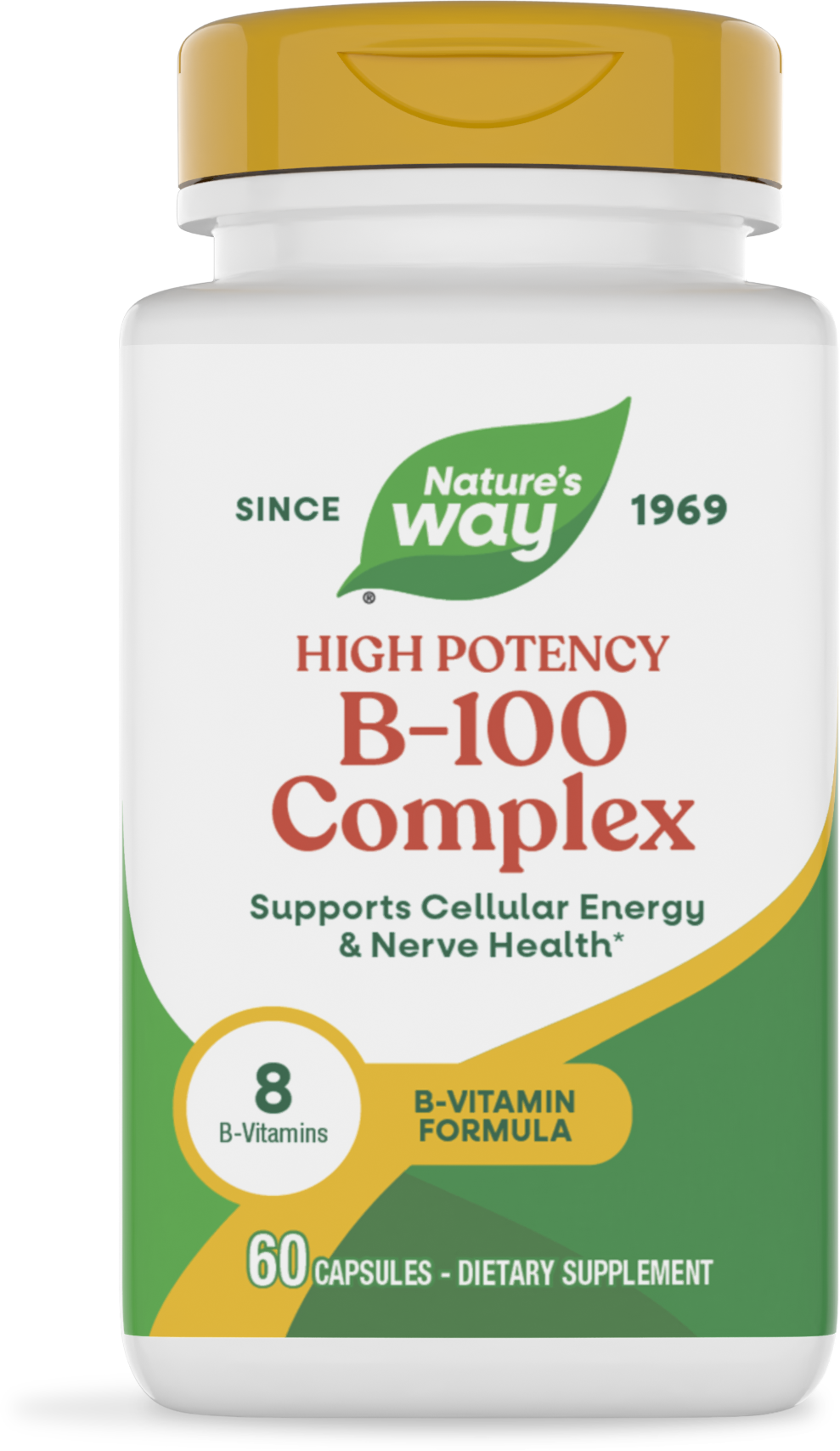<{%PRIMARY_40520%}>Nature's Way® | Vitamin B-100 Complex, 60 capsules
