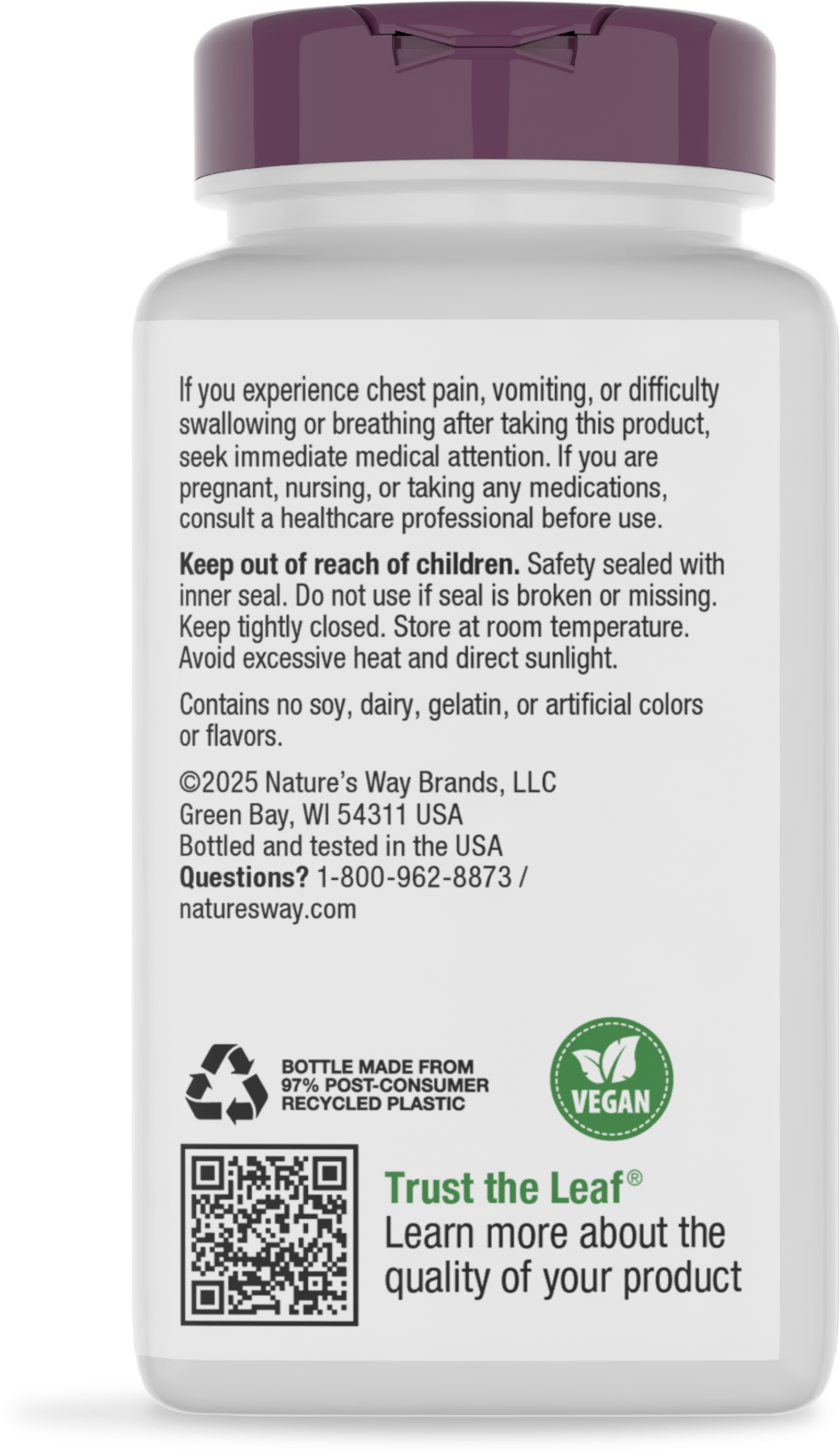 <{%MAIN4_08452%}>Nature's Way® | Fiber Fusion Daily - back of pack