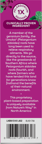 Nature's Way® | Umcka Cold & Flu Relief Chewables - left side of pack Sku:15161