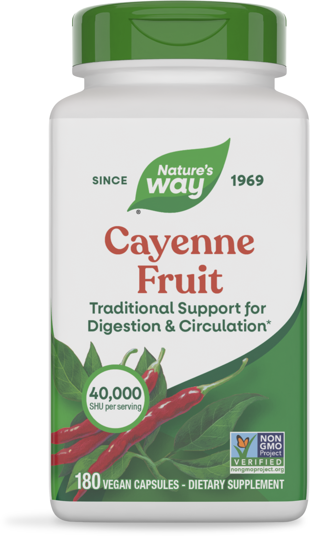 <{%PRIMARY_11508%}>Nature's Way® | Cayenne Fruit, 180 capsules