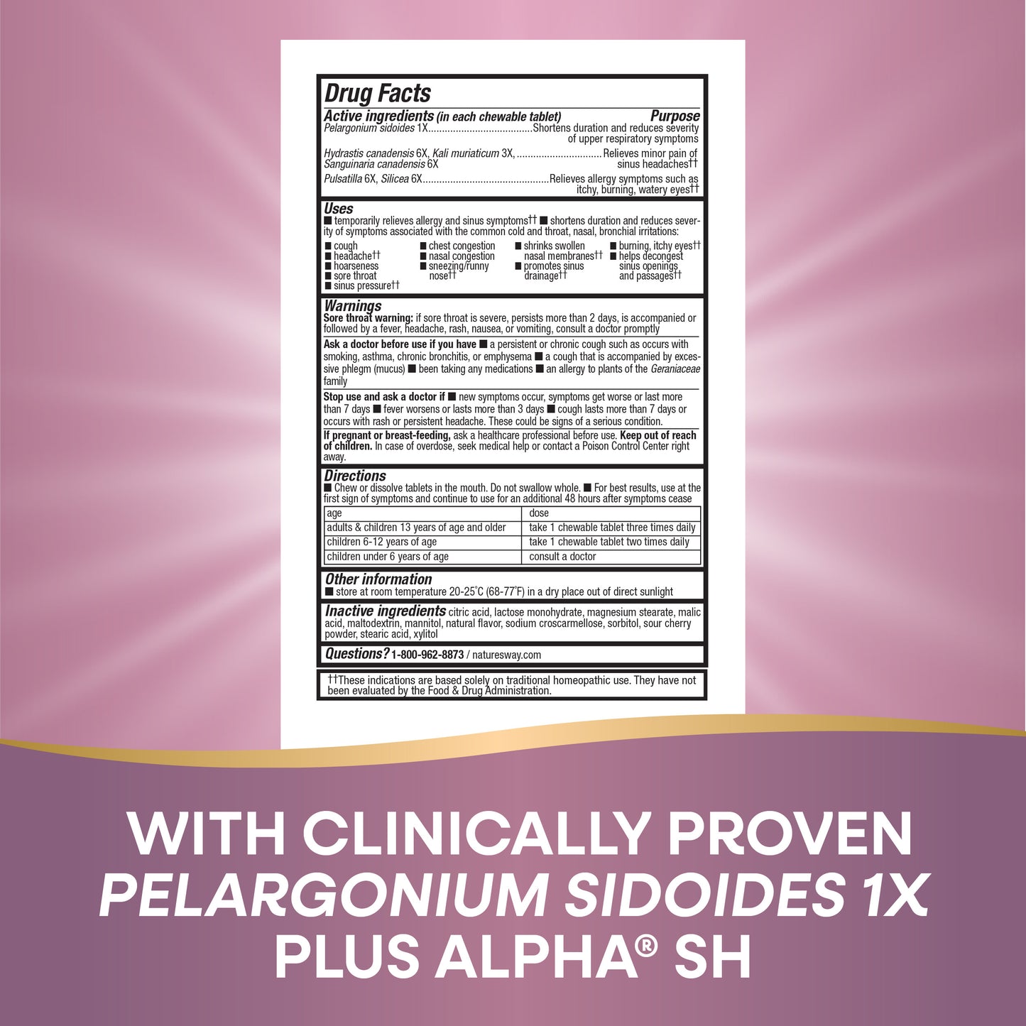 <{%MAIN7_12194%}>Nature's Way® | Umcka Allergy & Sinus Relief Chewables