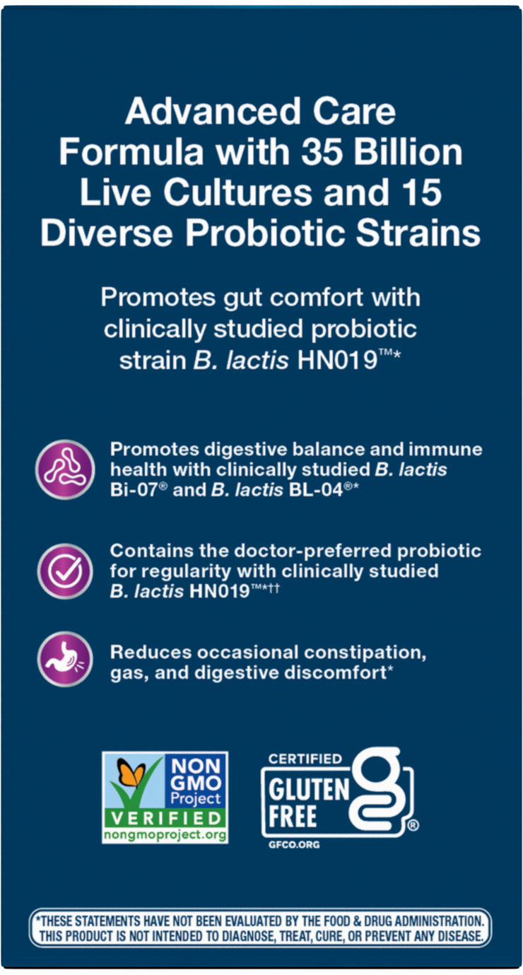 <{%MAIN11_15653%}>Nature's Way® | Fortify Optima 35 Billion Probiotic - back of pack