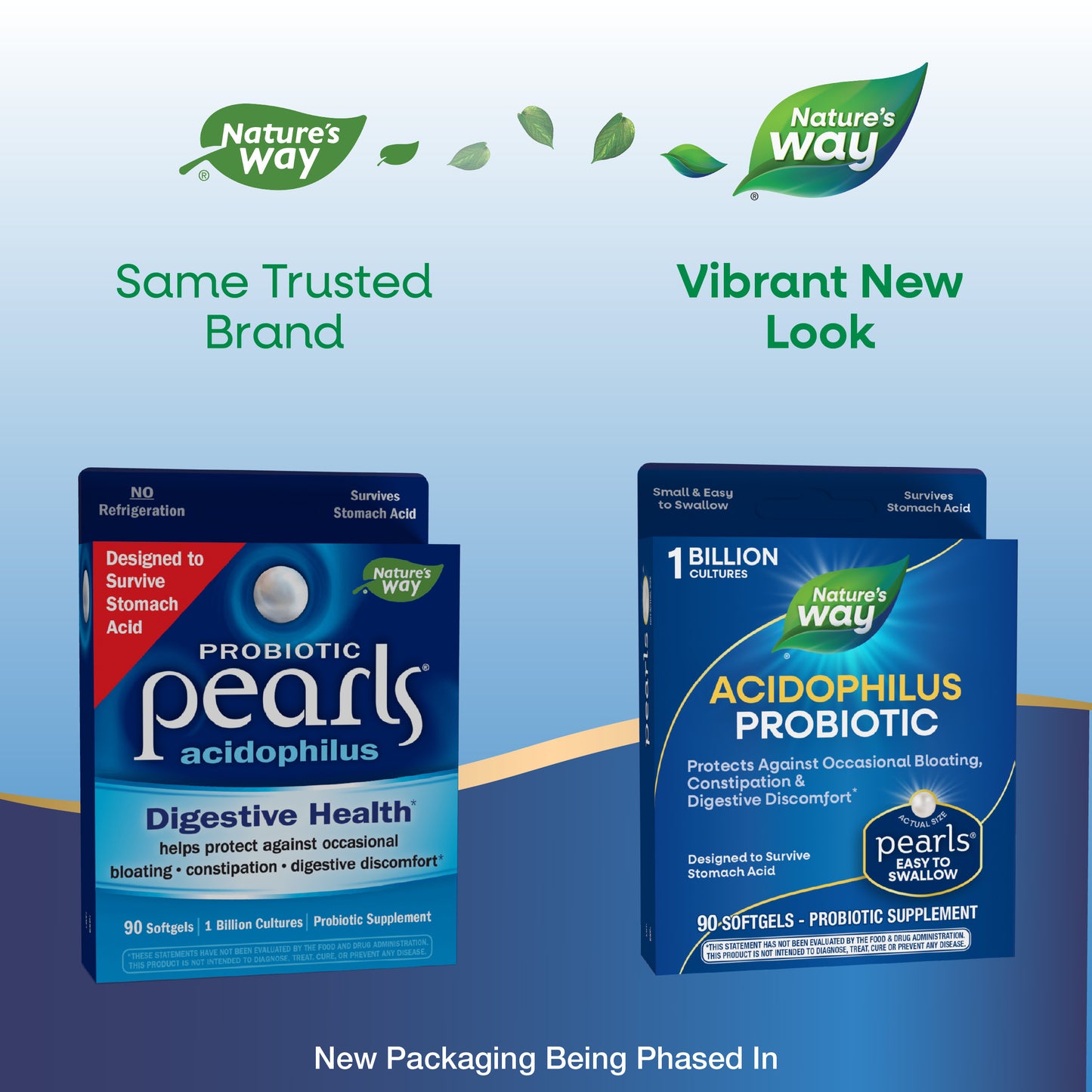 <{%MAIN10_04299%}>Nature's Way® | Probiotic Pearls Acidophilus - package updates old to new