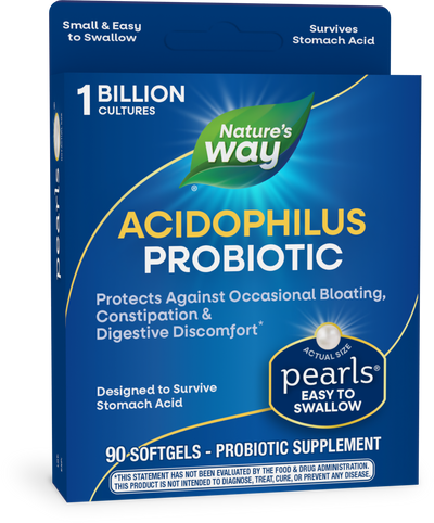 <{%PRIMARY_04299%}>Nature's Way® | Probiotic Pearls Acidophilus, 90 softgels