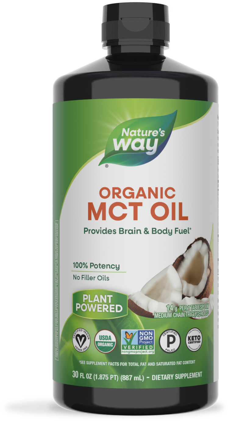 <{%PRIMARY_11772%}>Nature's Way® | Organic MCT Oil, 30 fl oz (887 ml)