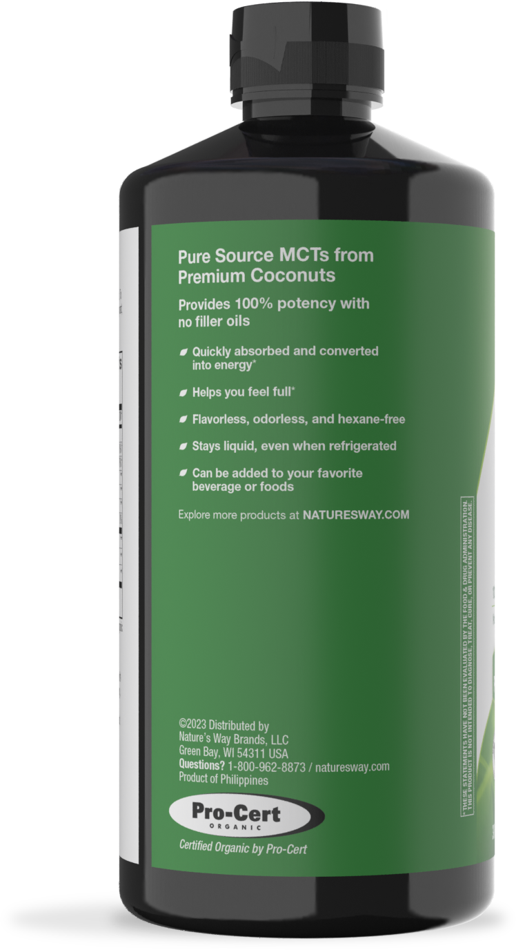 <{%MAIN3_11772%}>Nature's Way® | Organic MCT Oil - left side of pack