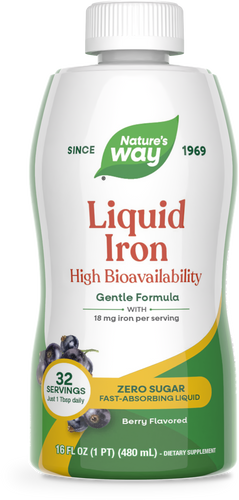 Nature's Way® | Liquid Iron, 16 fl oz (480 ml), Berry Sku:ST1923