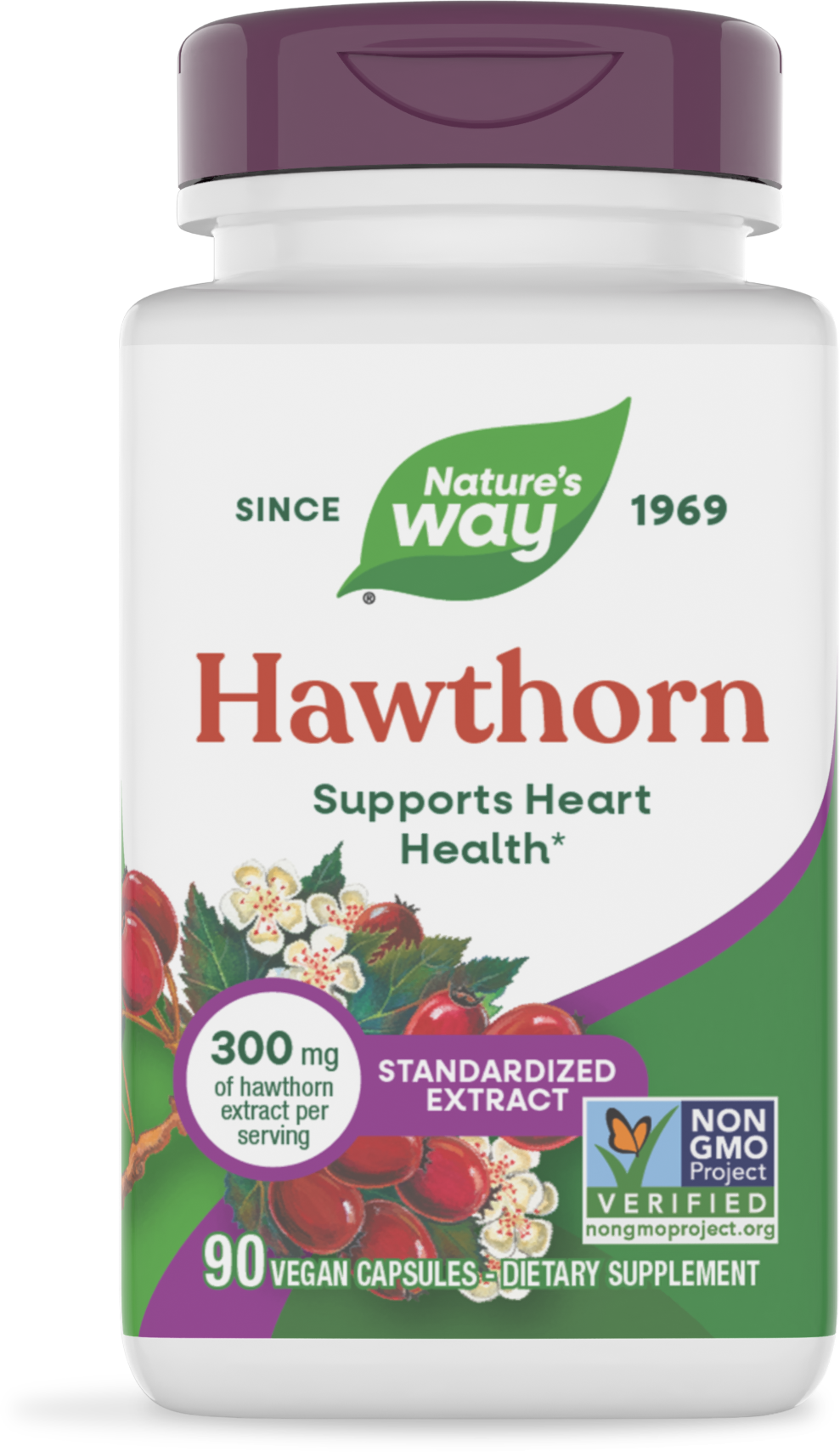 <{%PRIMARY_61900%}>Nature's Way® | Hawthorn Standardized Extract, 90 capsules