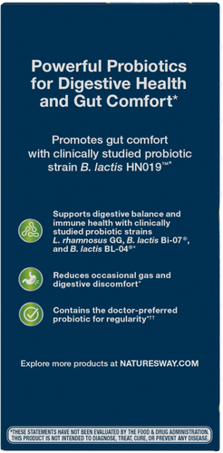 Nature's Way® | Fortify 30 Billion Daily Probiotic - left side of pack Sku:10294