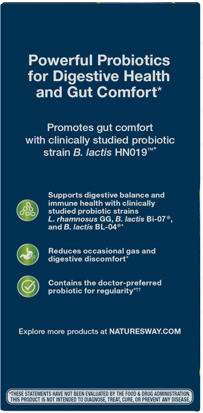 <{%MAIN4_10294%}>Nature's Way® | Fortify 30 Billion Daily Probiotic - left side of pack
