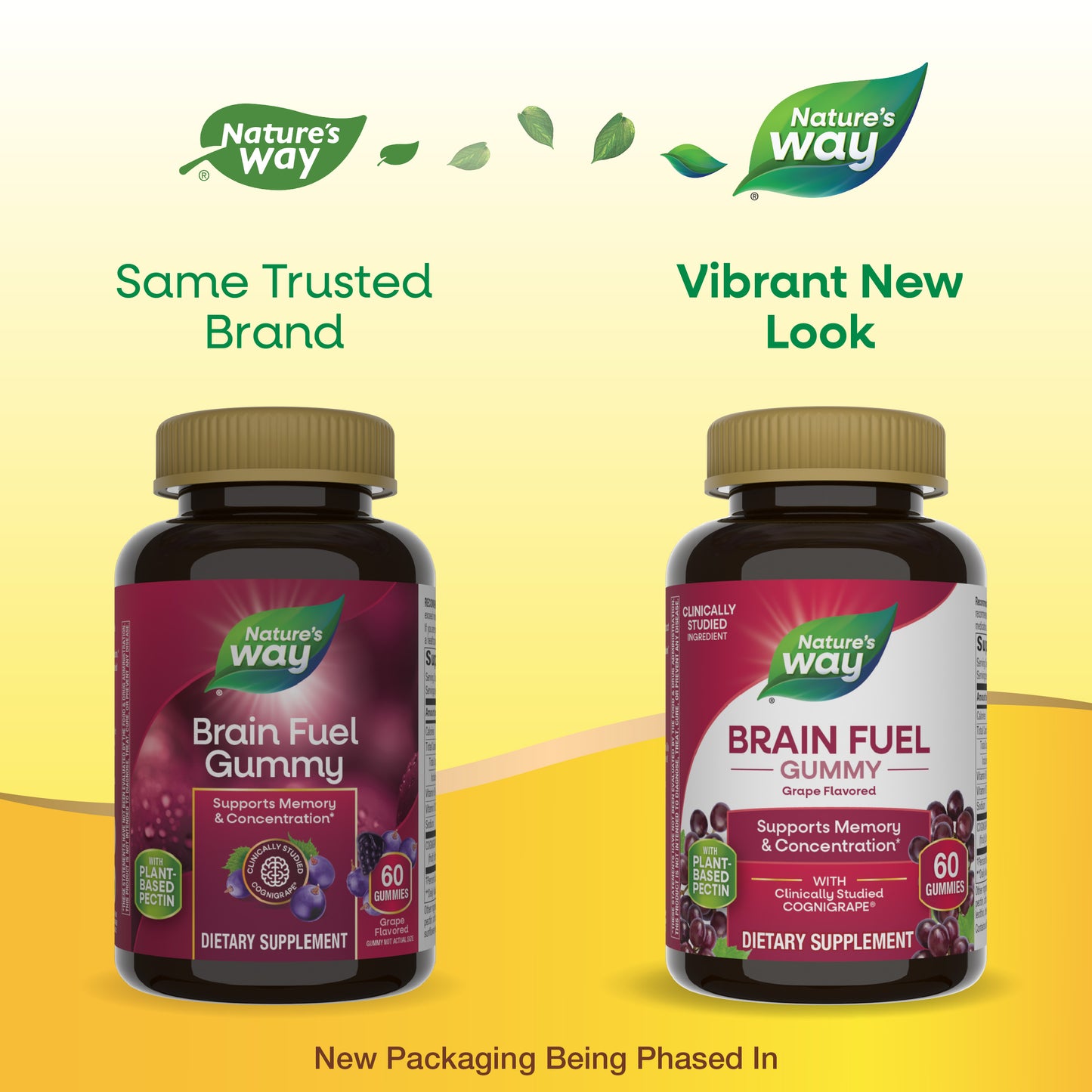 <{%MAIN1_14346%}>Nature's Way® | Brain Fuel Gummy - package updates old to new