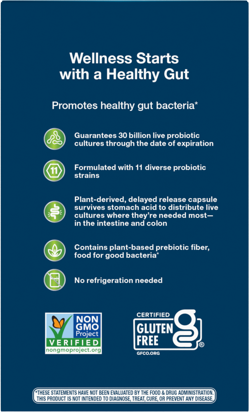 <{%MAIN3_10294%}>Nature's Way® | Fortify 30 Billion Daily Probiotic - back of pack