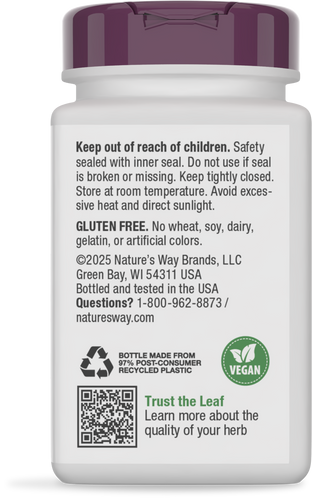 Nature's Way® | Garlicin Cardio - back of pack Sku:15067