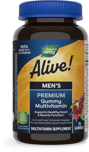 Nature's Way® | Alive! Premium Men's Gummy Multivitamin, 75 gummies Sku:15895