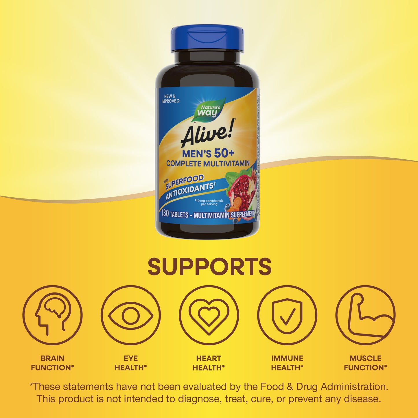 <{%MAIN13_14283%}>Nature's Way® | Alive! Men's 50+ Complete Multivitamin